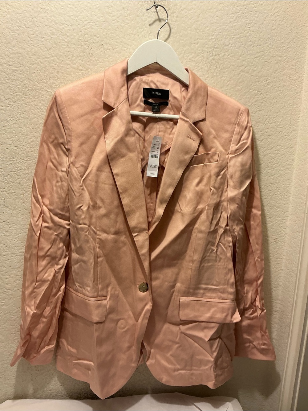 J. Crew Alfie Women's Blush Pink plum Blazer size 10